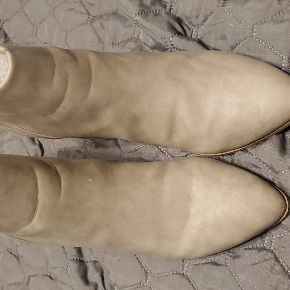 Taupe booties